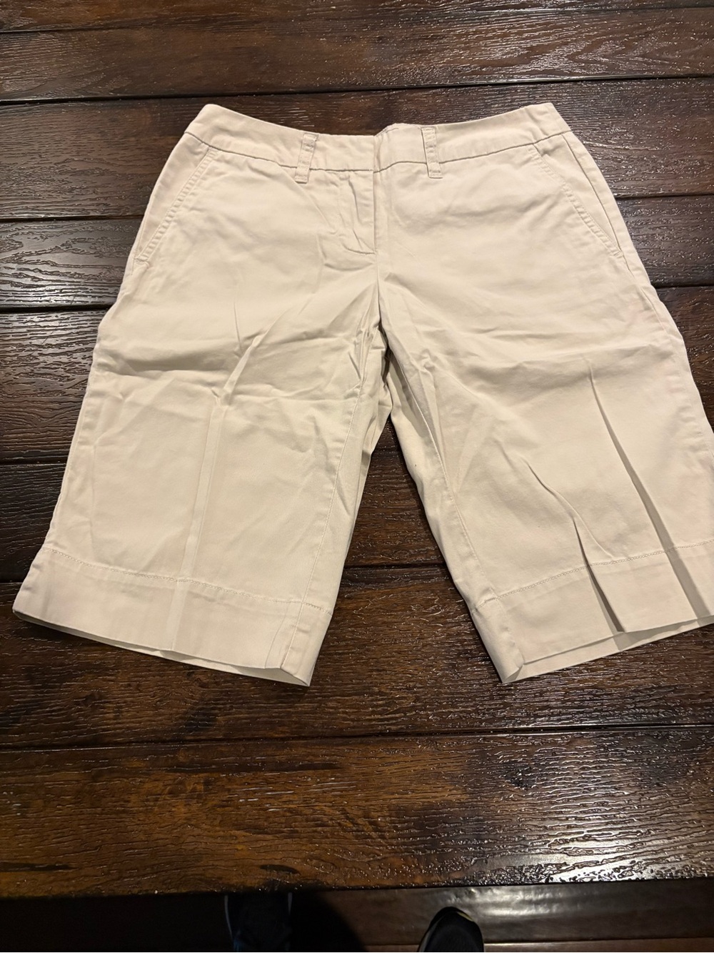 New York & Company light tan Knee-Length Bermuda Shorts